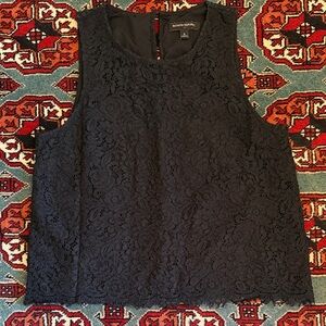 Banana Republic Elegant Black Lace Blouse